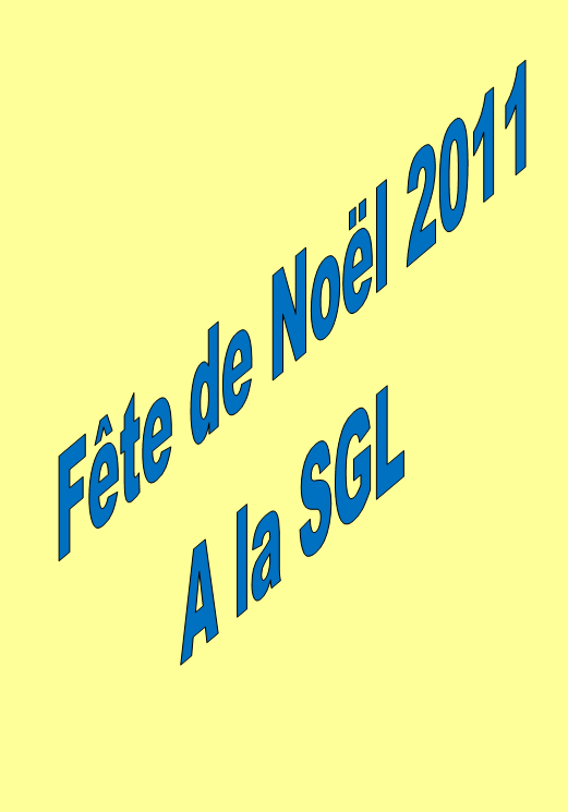 Fête de Noël, le 11/12/2011