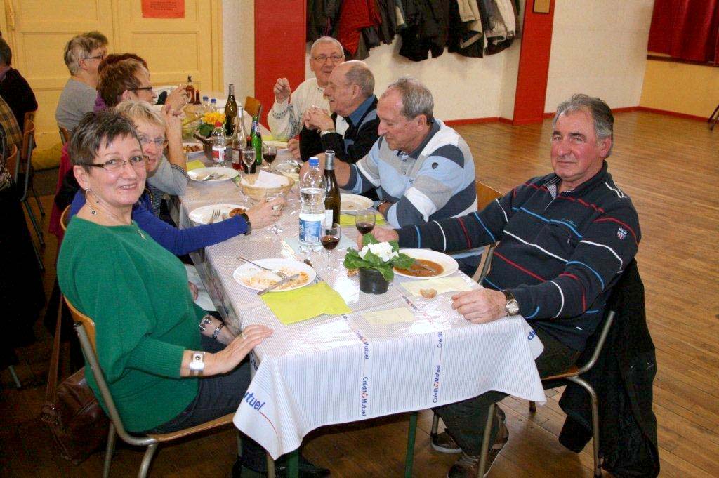 Marche des glaçons : Le repas, le 27/01/2013