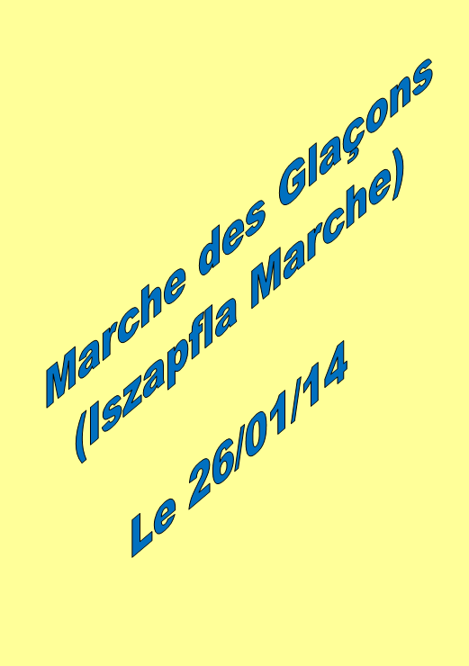 Marche des Glaçons à Lutterbach, le 26/01/2014