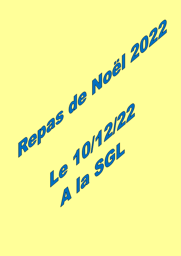 Repas de Noel,  le 10/12/2022