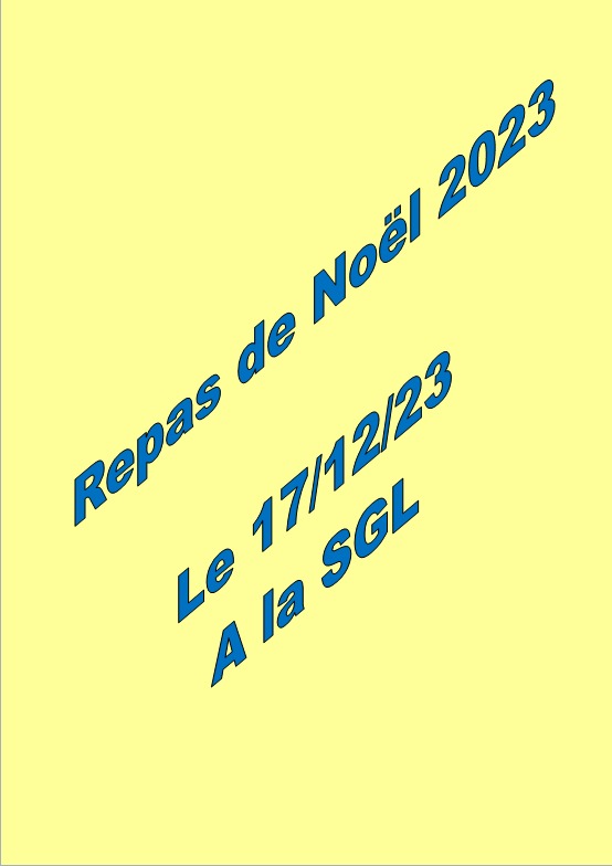 Repas de Noel,  le 17/12/2023